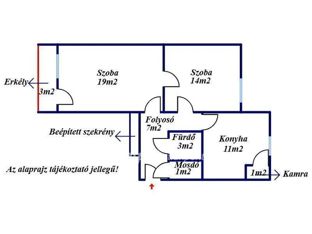 Eladó lakás Gyula 59 nm