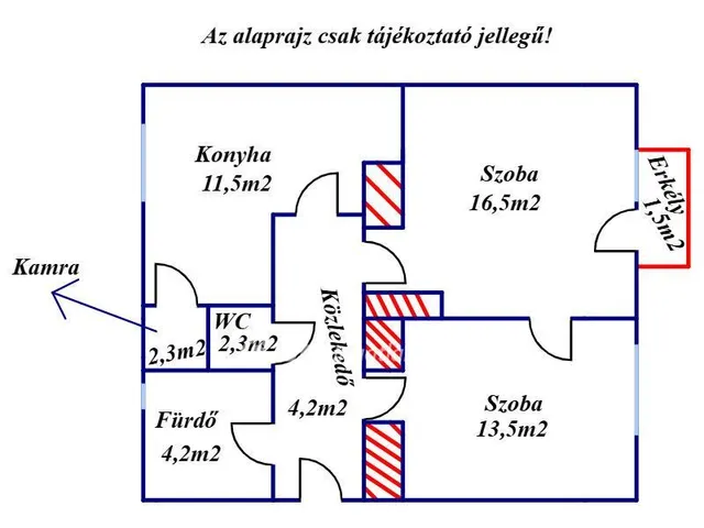 Eladó lakás Gyula 56 nm