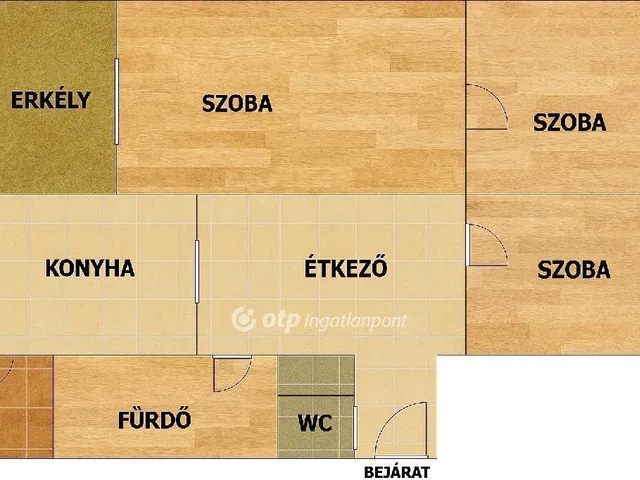 Eladó lakás Gyula 59 nm