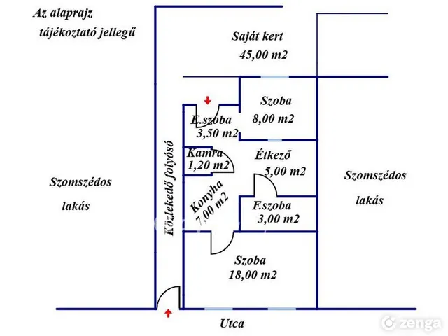 Eladó lakás Gyula, Újváros 37 nm