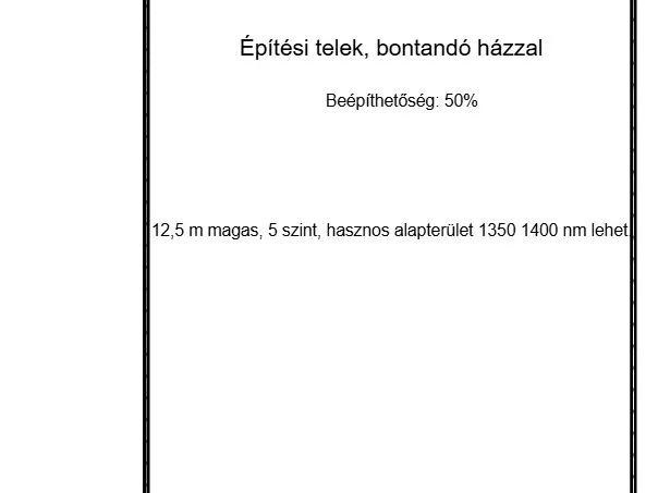 Eladó telek Szeged, Belváros 782 nm