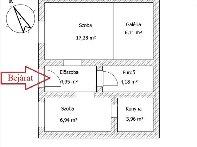 Eladó lakás Budapest VI. kerület 37 nm