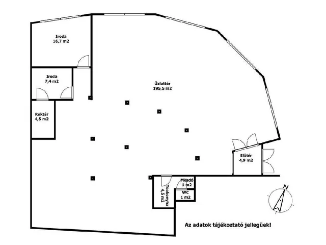 Eladó kereskedelmi és ipari ingatlan Siófok 240 nm