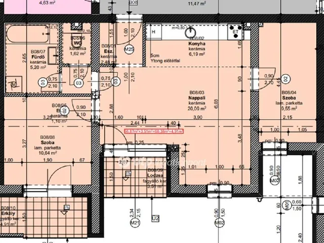 Eladó lakás Szeged 61 nm