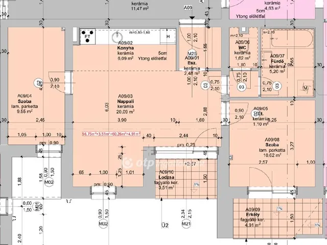 Eladó lakás Szeged 60 nm