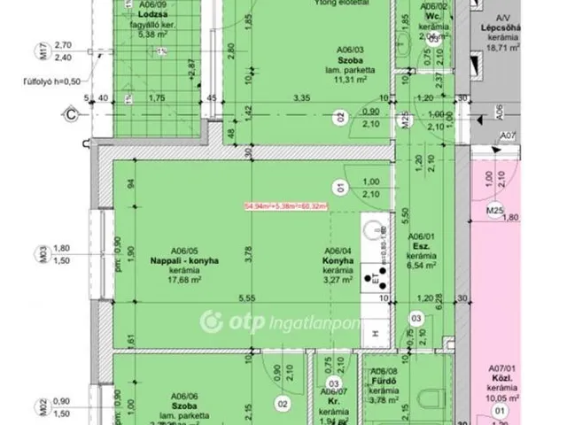 Eladó lakás Szeged 57 nm