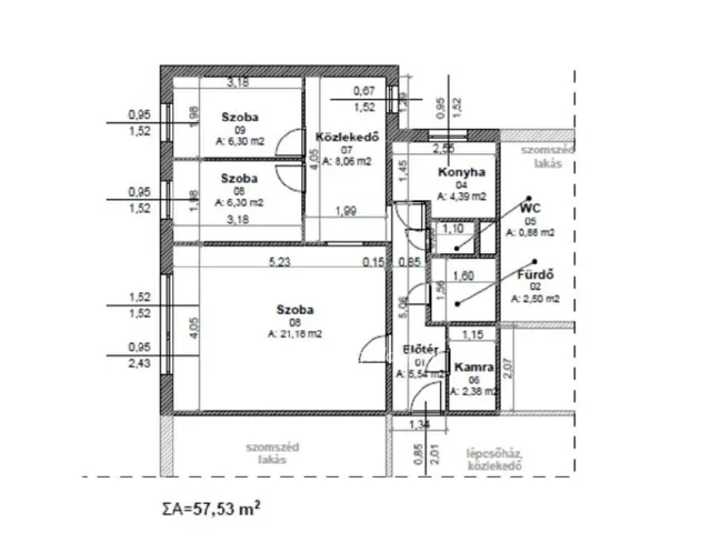 Eladó lakás Budapest XXI. kerület 58 nm