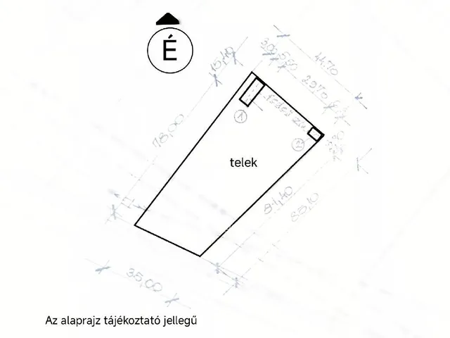 Eladó telek Szeged 3443 nm