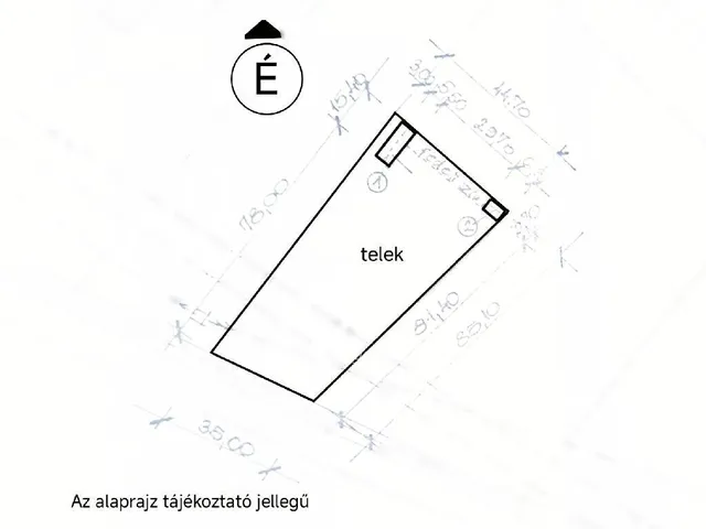 Eladó telek Szeged, Béketelep 3443 nm