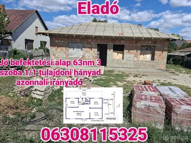 Eladó ház Abony 63 nm