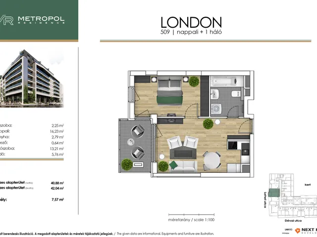 Eladó lakás Budapest XIII. kerület, Lőportárdűlő 42 nm
