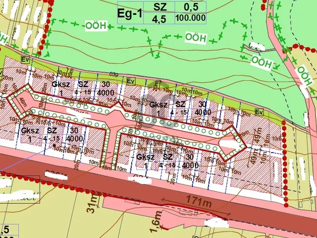 Eladó telek Vácrátót 102508 nm