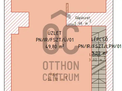 Eladó kereskedelmi és ipari ingatlan Budapest V. kerület, Dél-Belváros 89 nm
