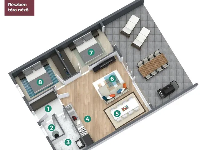 Eladó lakás Balatonszemes 67 nm