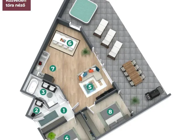 Eladó lakás Balatonszemes 77 nm