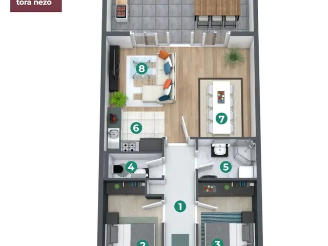 Eladó lakás Balatonszemes 75 nm