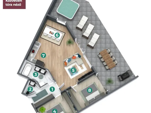 Eladó lakás Balatonszemes 78 nm