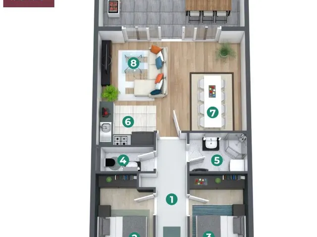 Eladó lakás Balatonszemes 75 nm