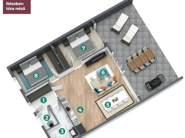 Eladó lakás Balatonszemes 67 nm