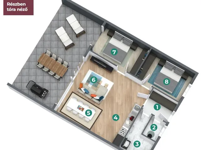 Eladó lakás Balatonszemes 67 nm