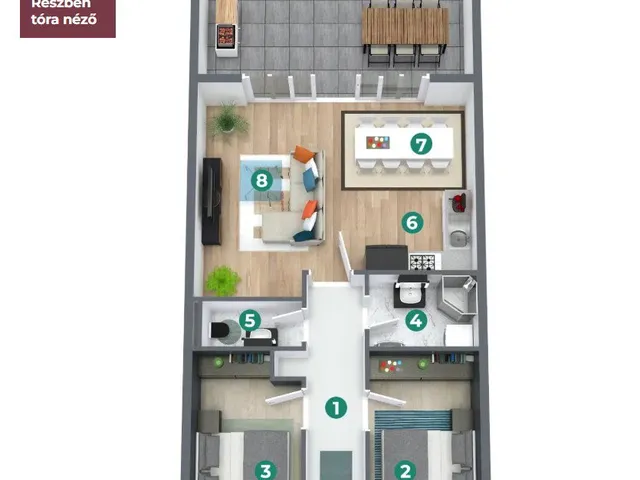 Eladó lakás Balatonszemes 63 nm