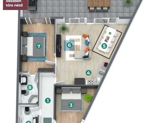 Eladó lakás Balatonszemes 68 nm