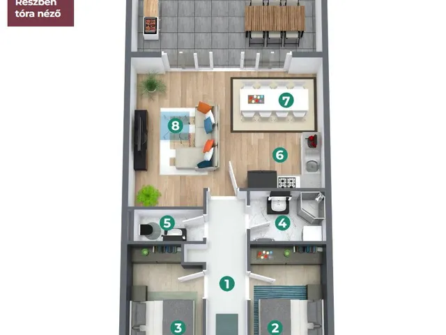 Eladó lakás Balatonszemes 63 nm