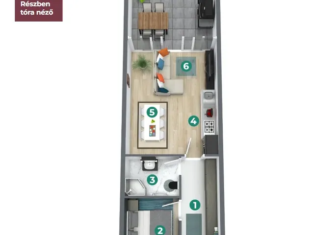 Eladó lakás Balatonszemes 46 nm