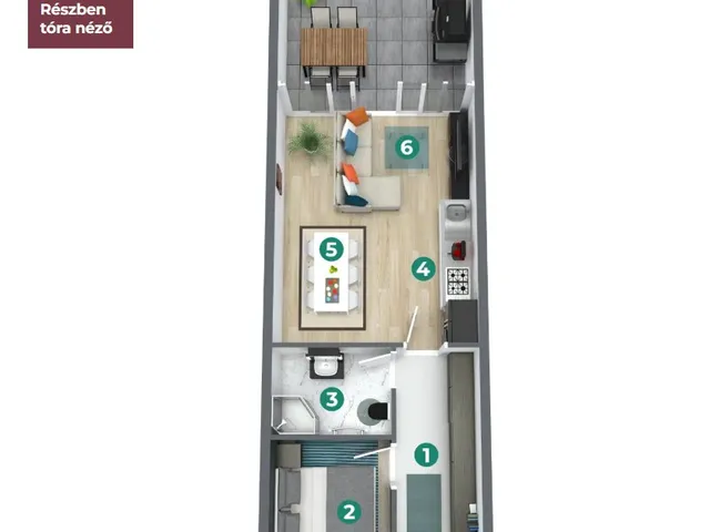 Eladó lakás Balatonszemes 46 nm