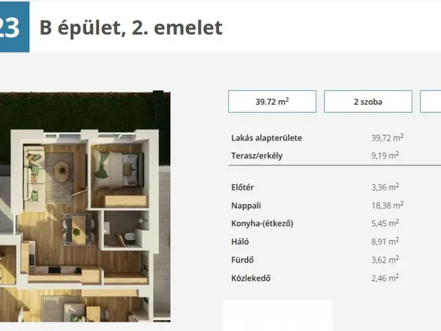 Eladó lakás Győr, Szitásdomb 44 nm