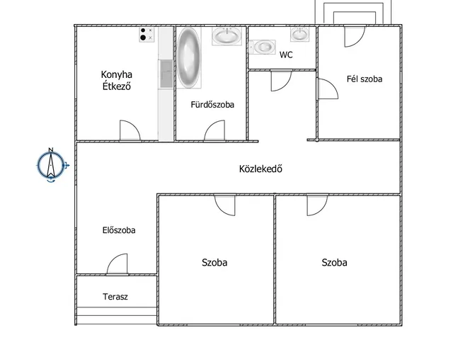 Eladó ház Tiszavárkony 90 nm