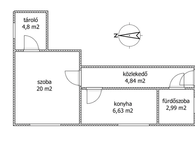 Eladó lakás Szolnok, Meggyesitelep 40 nm