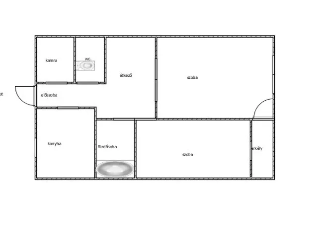Eladó lakás Szolnok, Belváros 60 nm