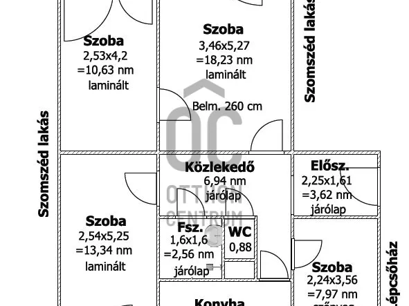 Eladó lakás Szeged, Makkosház 72 nm