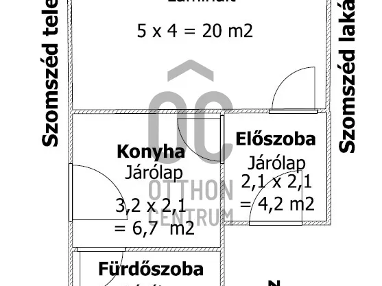 Eladó lakás Makó 38 nm