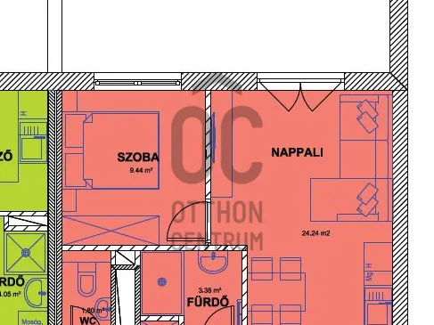 Eladó lakás Makó 43 nm