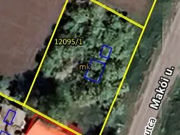 Eladó telek Makó 905 nm