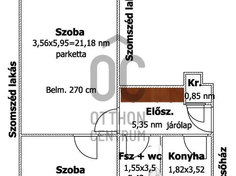 Eladó lakás Makó 55 nm