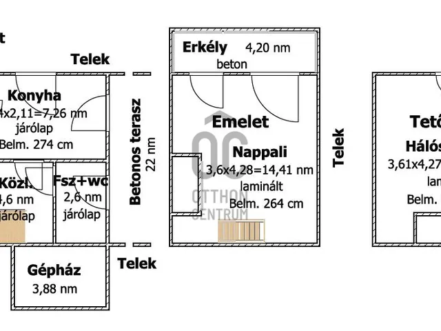 Eladó telek Makó 900 nm