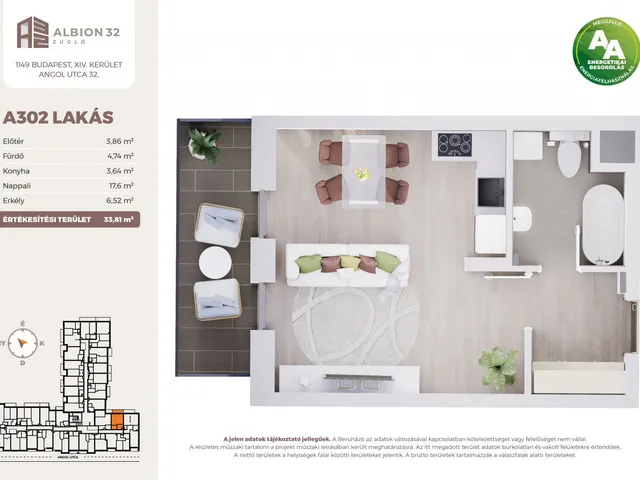 Eladó lakás Budapest XIV. kerület 31 nm