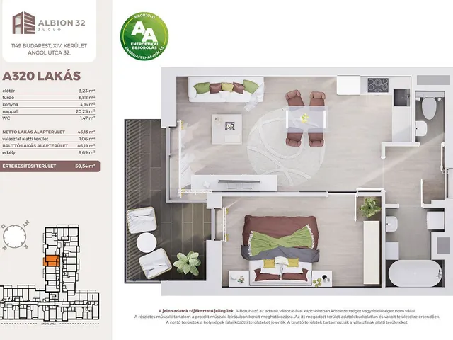 Eladó lakás Budapest XIV. kerület 46 nm