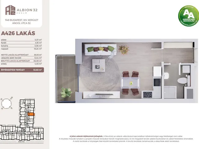 Eladó lakás Budapest XIV. kerület, Kiszugló 31 nm