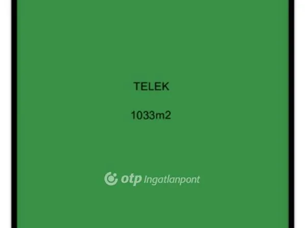 Eladó telek Tetétlen 1033 nm