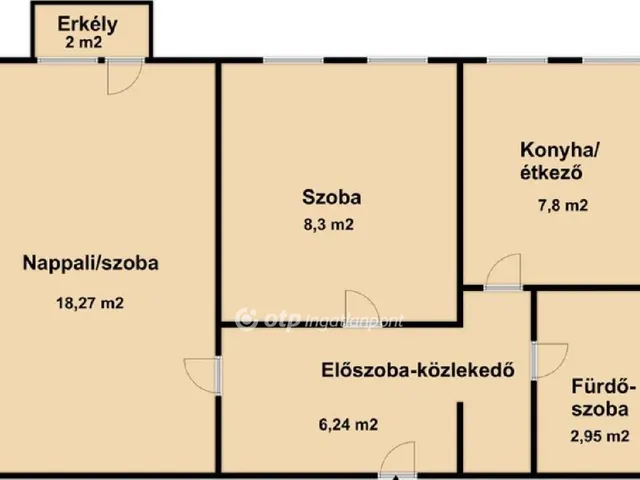 Eladó lakás Debrecen, Tócóskert 44 nm