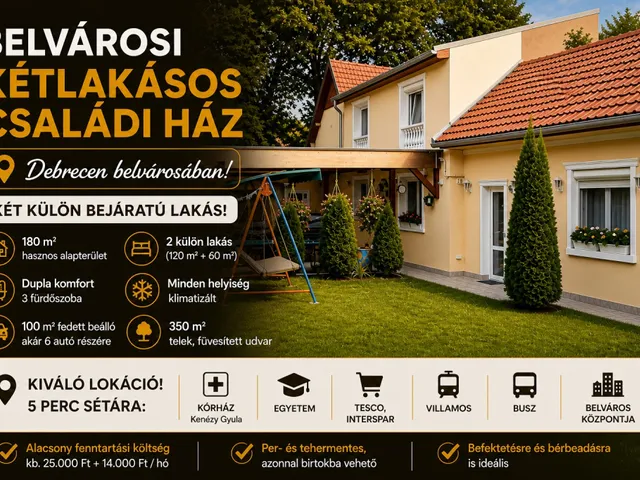 Eladó ház Debrecen 183 nm