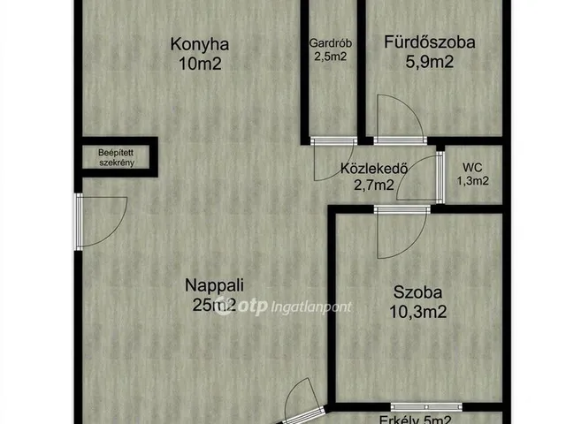 Eladó lakás Hajdúszoboszló 56 nm