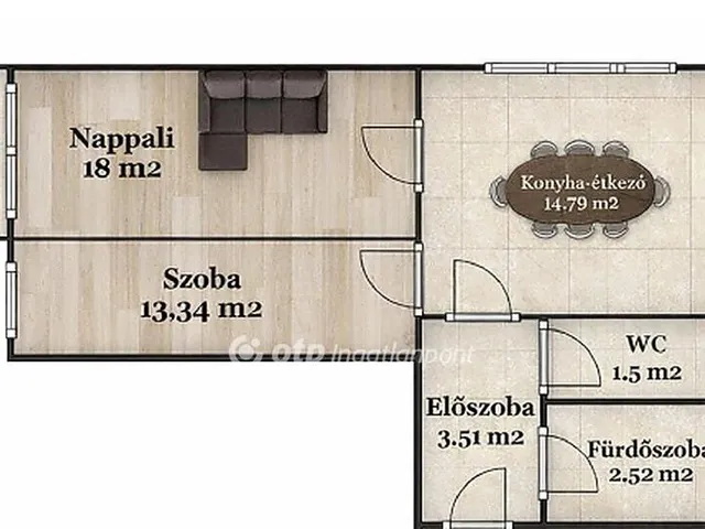 Eladó lakás Debrecen, Tócóskert 54 nm