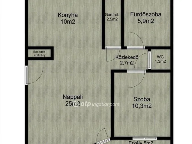 Eladó lakás Hajdúszoboszló 56 nm