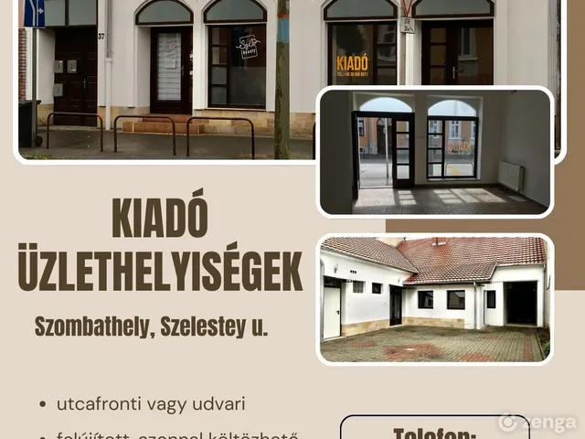 Kiadó kereskedelmi és ipari ingatlan Szombathely, Belváros 45 nm