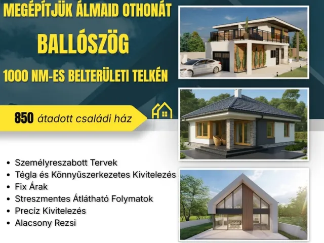 Eladó ház Ballószög 85 nm